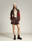 EP YAYING Multicolor Pattern Knit Cardigan