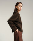 EP YAYING Yak Wool Knitted Cardigan