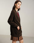 EP YAYING Yak Wool Knitted Cardigan