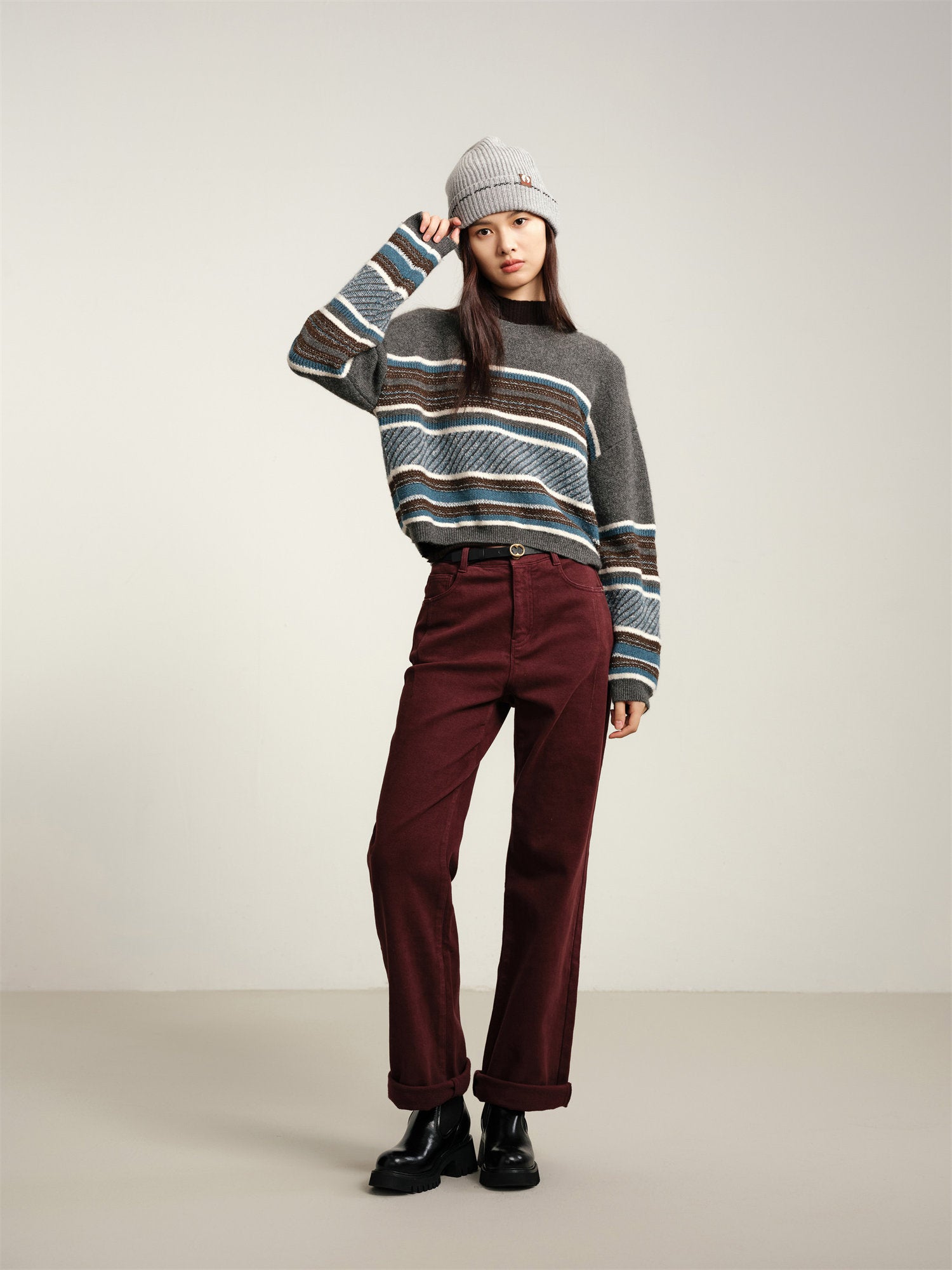 EP YAYING Yak Wool Knitted Sweater