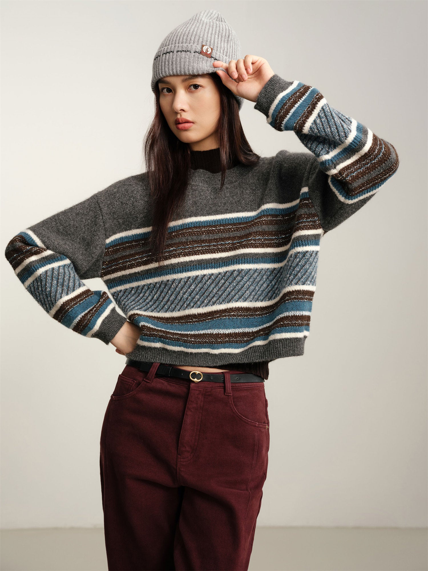 EP YAYING Yak Wool Knitted Sweater