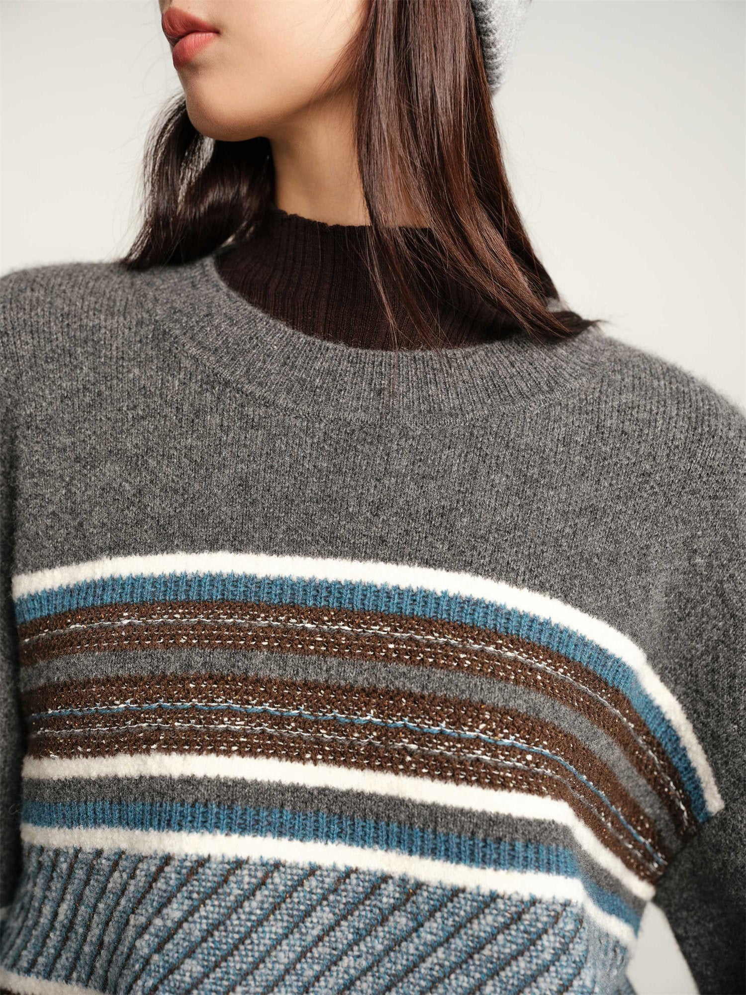 EP YAYING Yak Wool Knitted Sweater