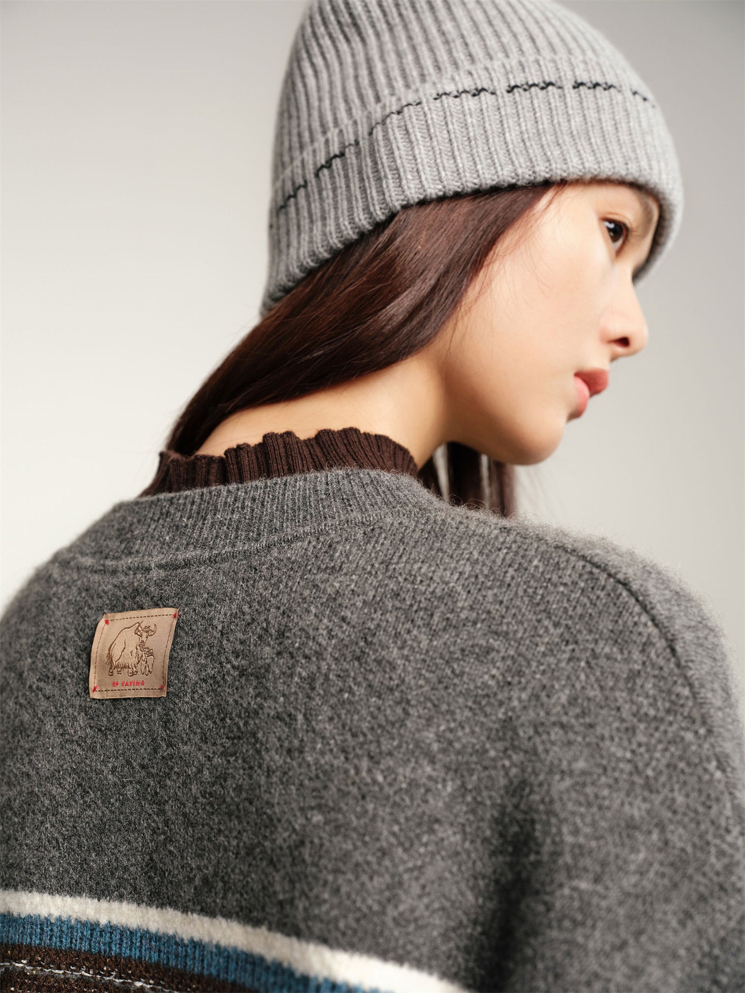 EP YAYING Yak Wool Knitted Sweater