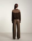 EP YAYING Jacquard Knitted Sweater