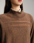 EP YAYING Yak Wool Cashmere Knitted Sweater
