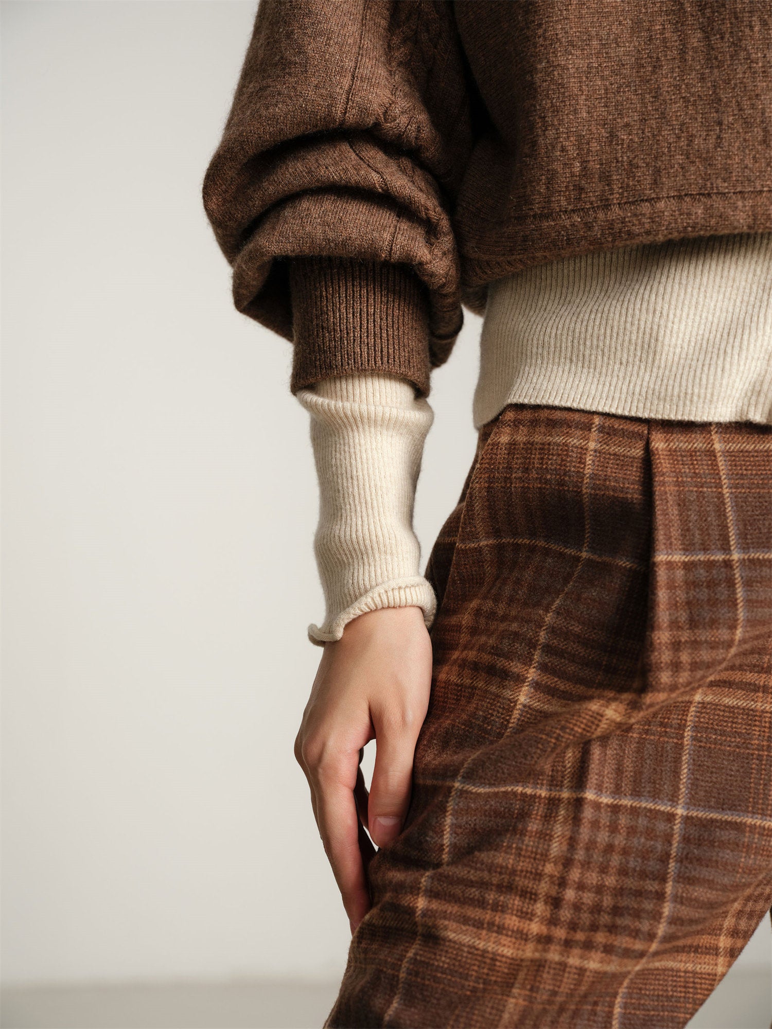 EP YAYING Yak Wool Cashmere Knitted Sweater