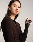 EP YAYING Yak Wool Cashmere Knitted Sweater