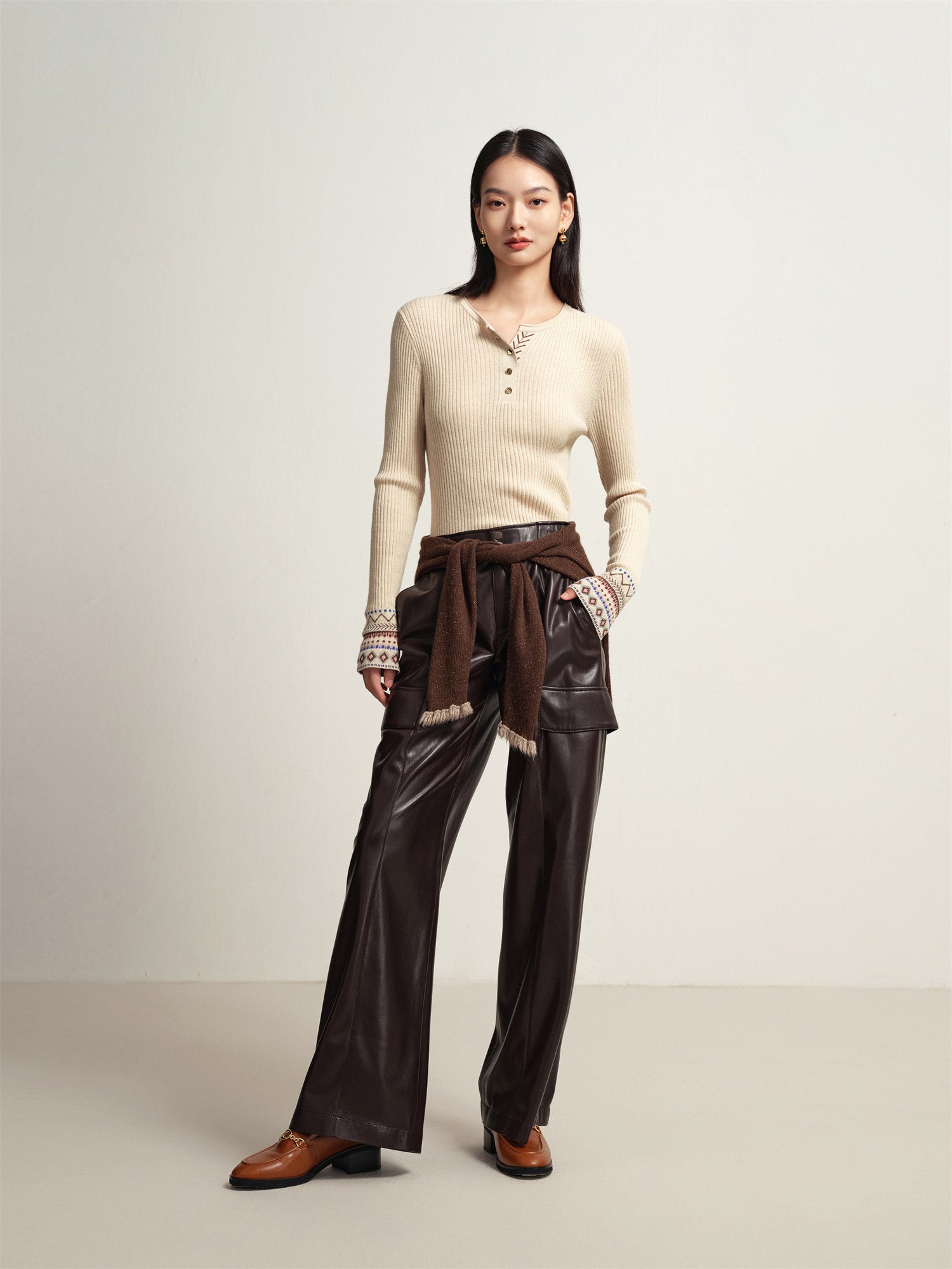 EP YAYING Yak Wool Cashmere Knitted Sweater