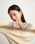 EP YAYING Yak Wool Cashmere Knitted Sweater