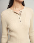EP YAYING Yak Wool Cashmere Knitted Sweater