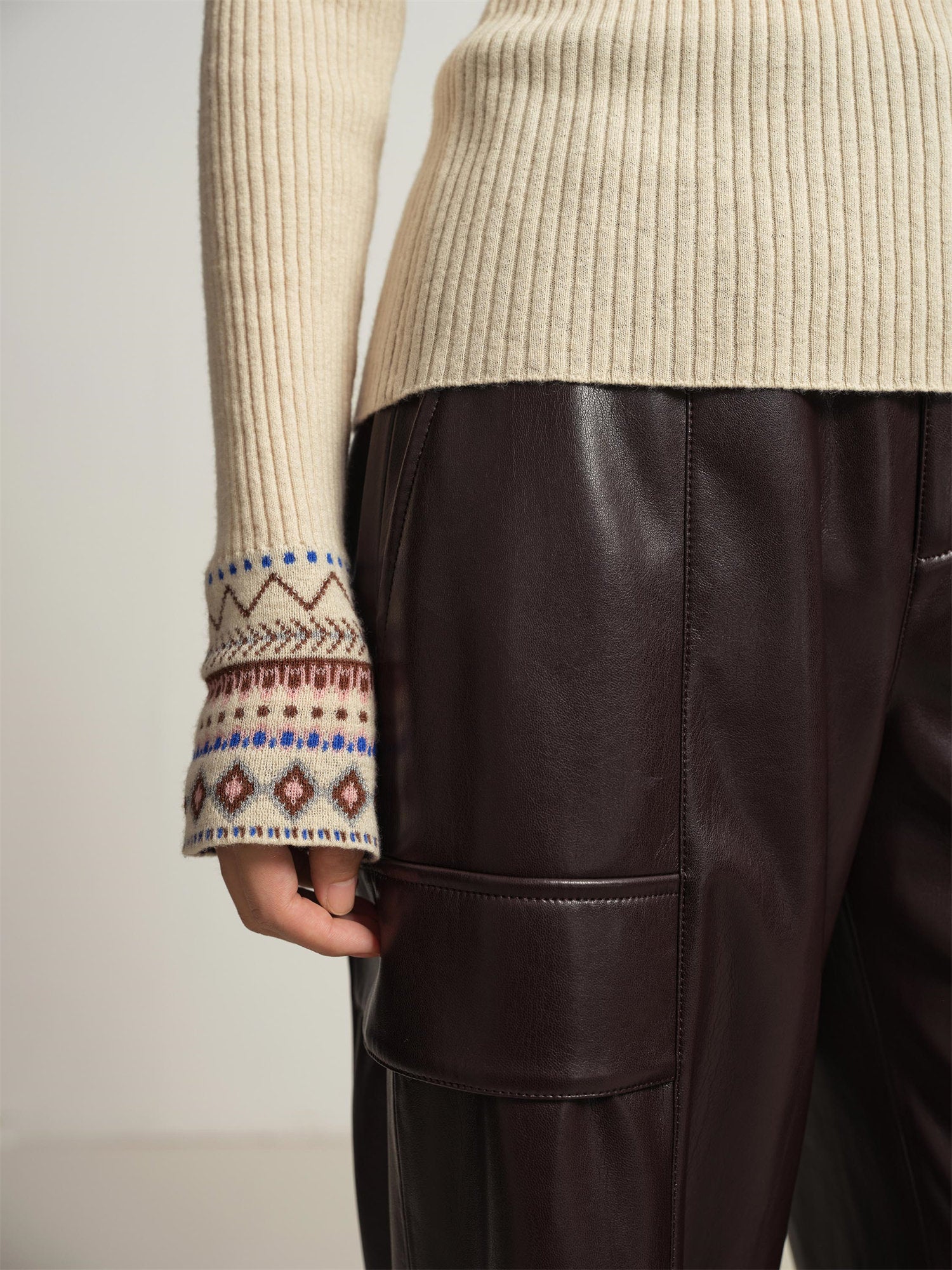 EP YAYING Yak Wool Cashmere Knitted Sweater