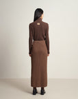 EP YAYING Cashmere Straight Skirt