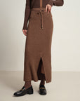 EP YAYING Cashmere Straight Skirt