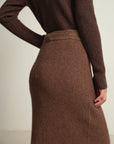 EP YAYING Cashmere Straight Skirt