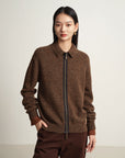 EP YAYING Yak Wool Knitted Cardigan