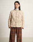 EP YAYING Beige Knit Cardigan