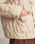 EP YAYING Beige Knit Cardigan