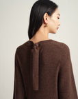 EP YAYING Brown Knit Dress