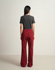 EP YAYING Red Slim Fit Pants