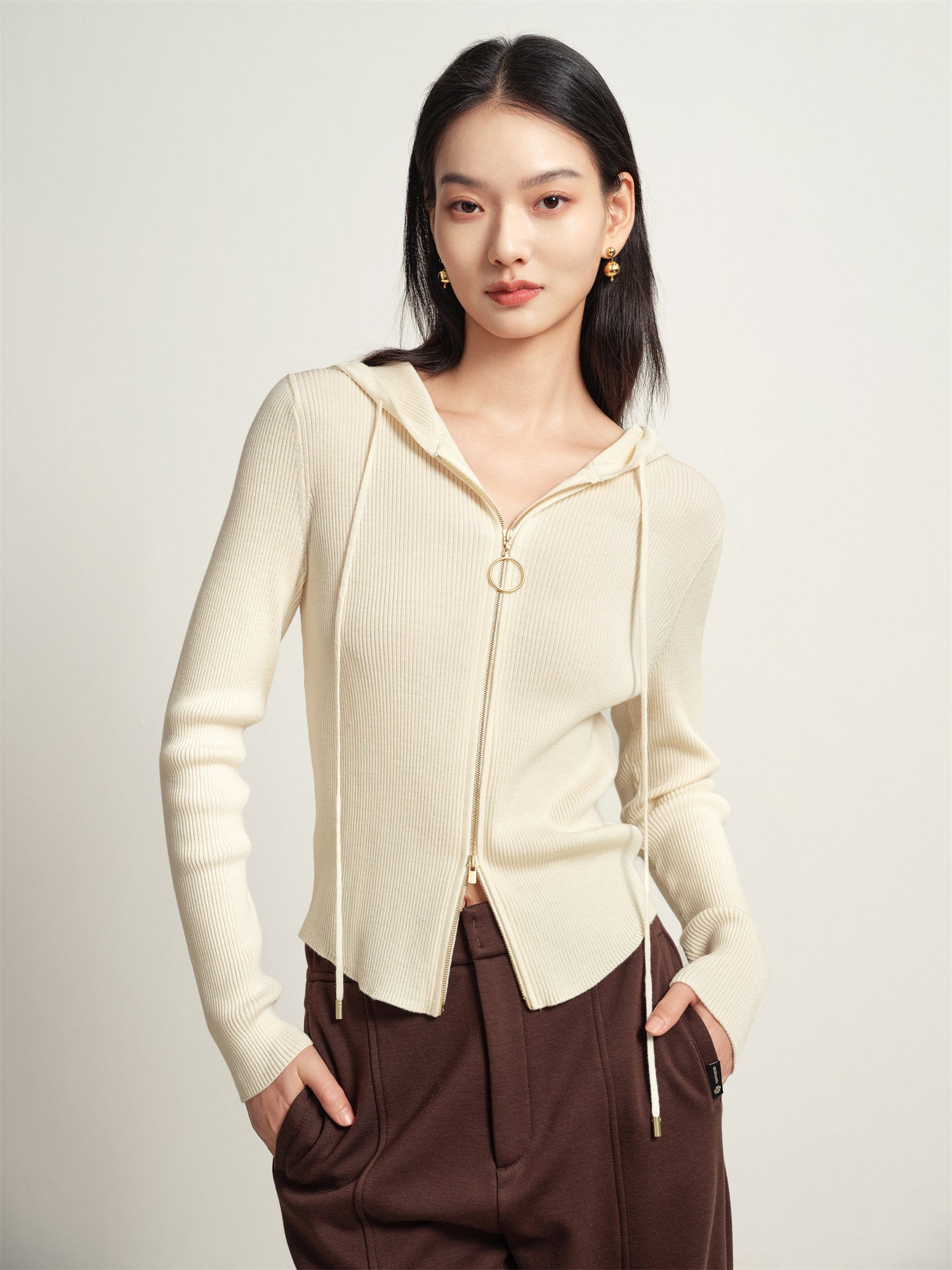 EP YAYING Wool Knitted Sweater