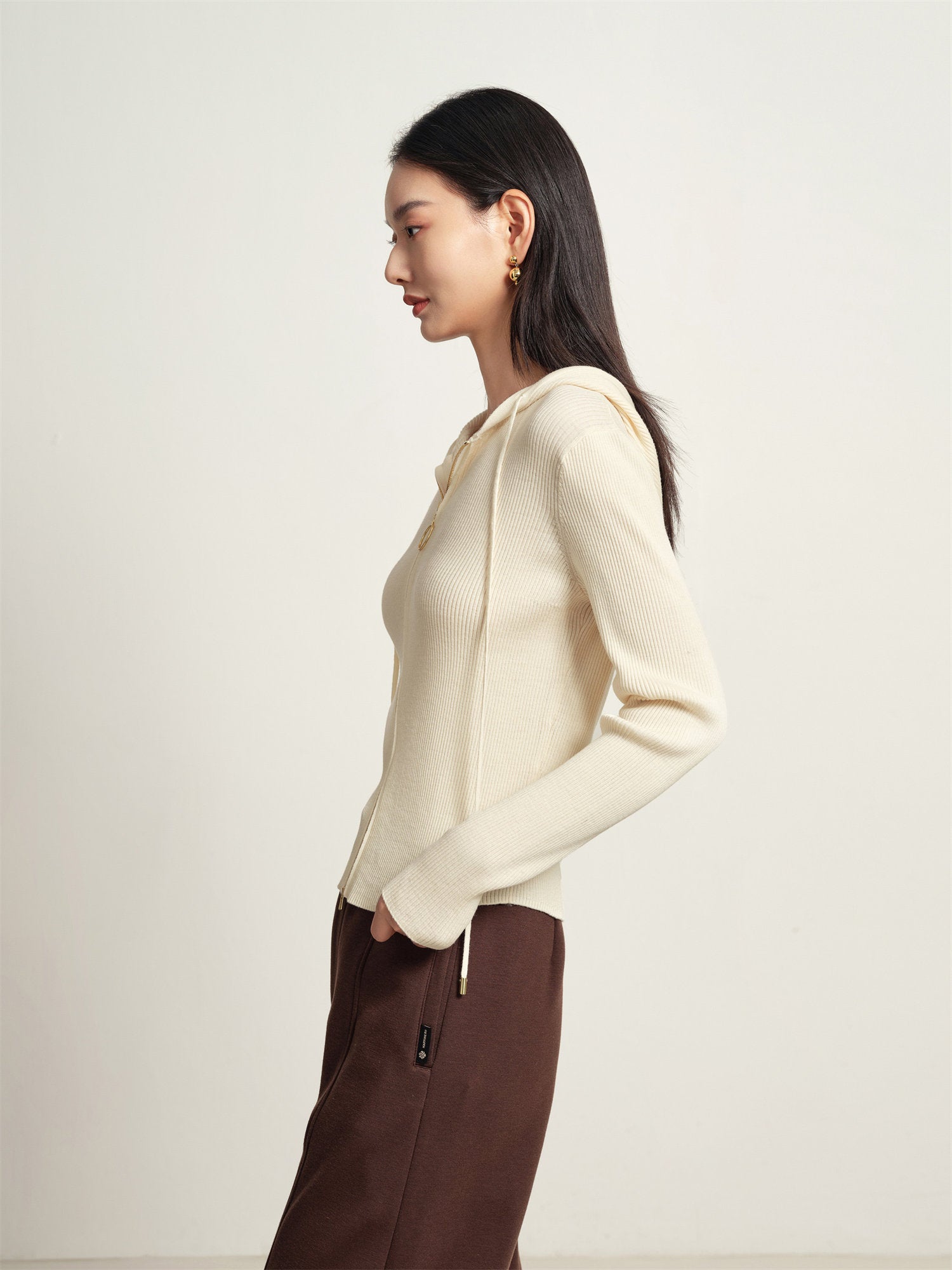 EP YAYING Wool Knitted Sweater