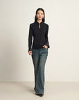 EP YAYING Black Structured Jacket