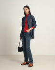 EP YAYING Red Knit Sweater