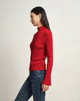 EP YAYING Red Knit Sweater