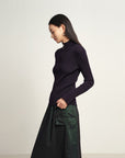 EP YAYING Dark Purple Top