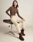 EP YAYING Beige Trousers