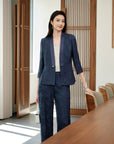 YAYING Jacquard Silk Blazer EPKES1122AZ