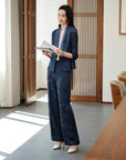 YAYING Jacquard Silk Blazer EPKES1122AZ