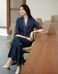 YAYING Jacquard Silk Blazer EPKES1122AZ