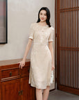 YAYING Jacquard Silk Dress EPKES4616AM