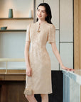 YAYING Jacquard Silk Dress EPKES4503AM