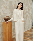 YAYING Acetate Embroidered Shirt EPKAS2204AW