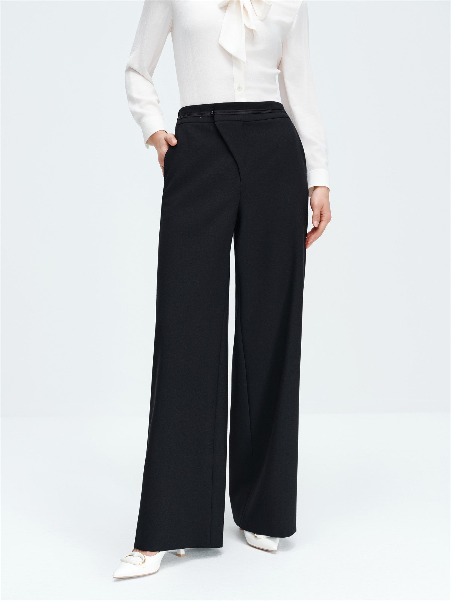 YAYING High-Waisted Loose Straight Pants EPKAW6405AH