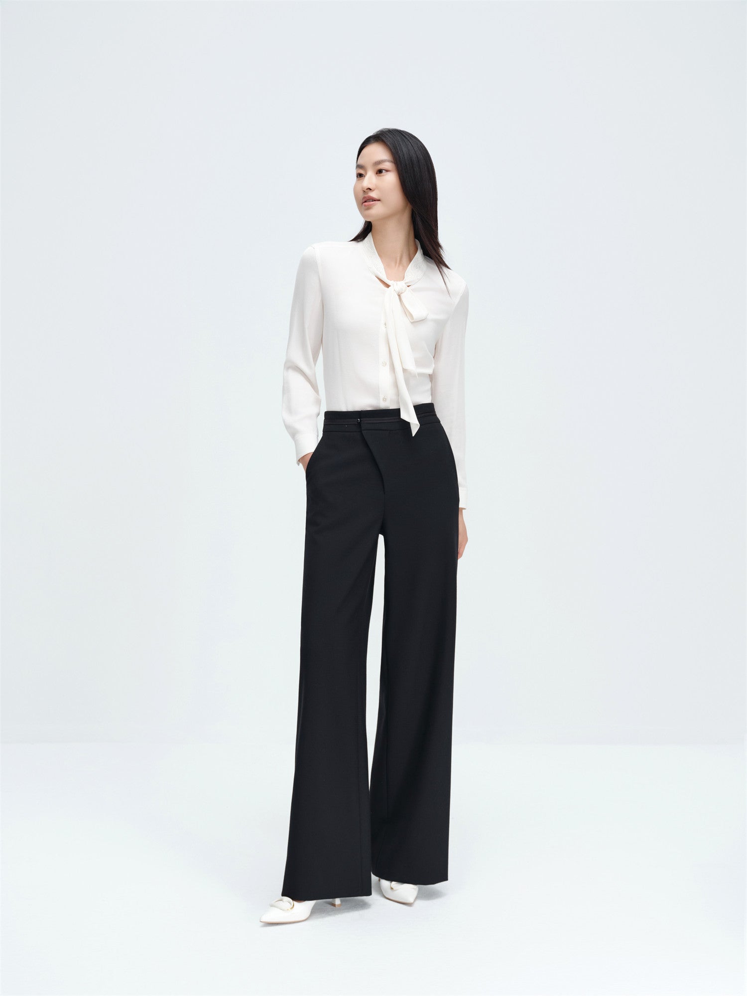 YAYING High-Waisted Loose Straight Pants EPKAW6405AH
