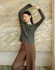 YAYING Pure Wool Knit Cardigan EPKAW9130AC
