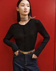 YAYING Pure Wool Knit Cardigan EPKAW9130AH