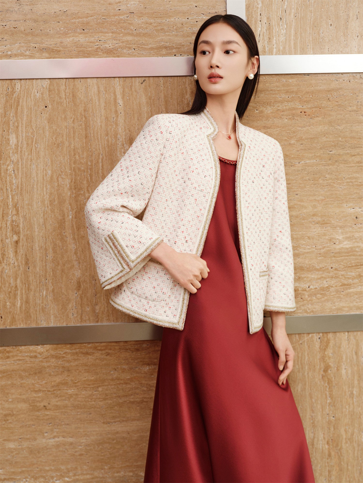 YAYING Acetate Slip Dress EPKAT4205BL