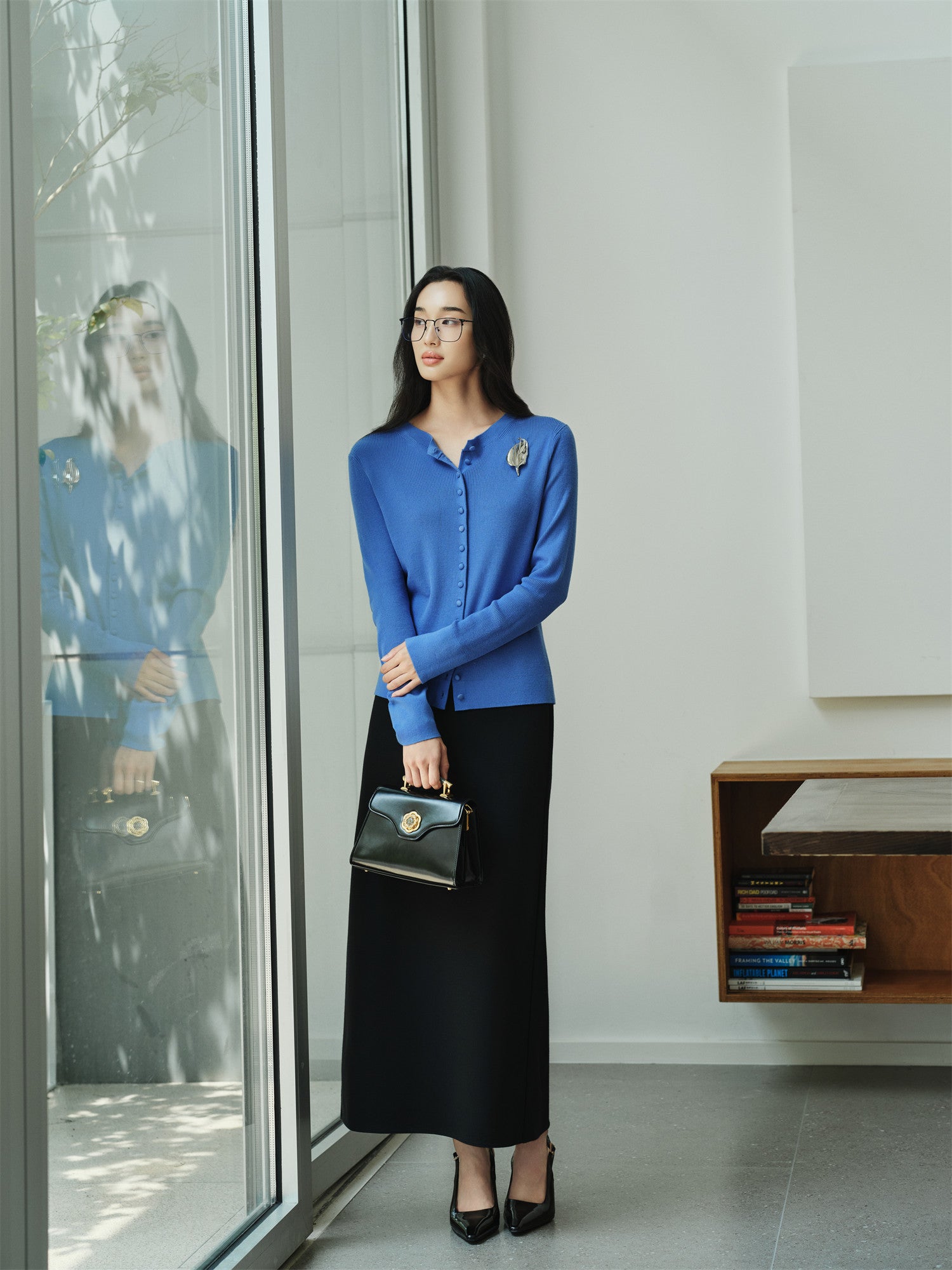 YAYING Pure Wool Knit Cardigan EPKAW9130AB