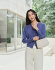 YAYING Wool V-Neck Knit Cardigan EPKAW9102AP