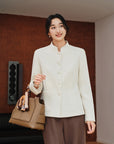 YAYING Stand Collar Waist-Fitted Jacket EPKAW1108AW