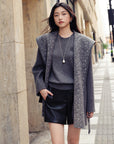 YAYING Crew Neck Short Sleeve Cashmere Sweater EPKAG9514AC