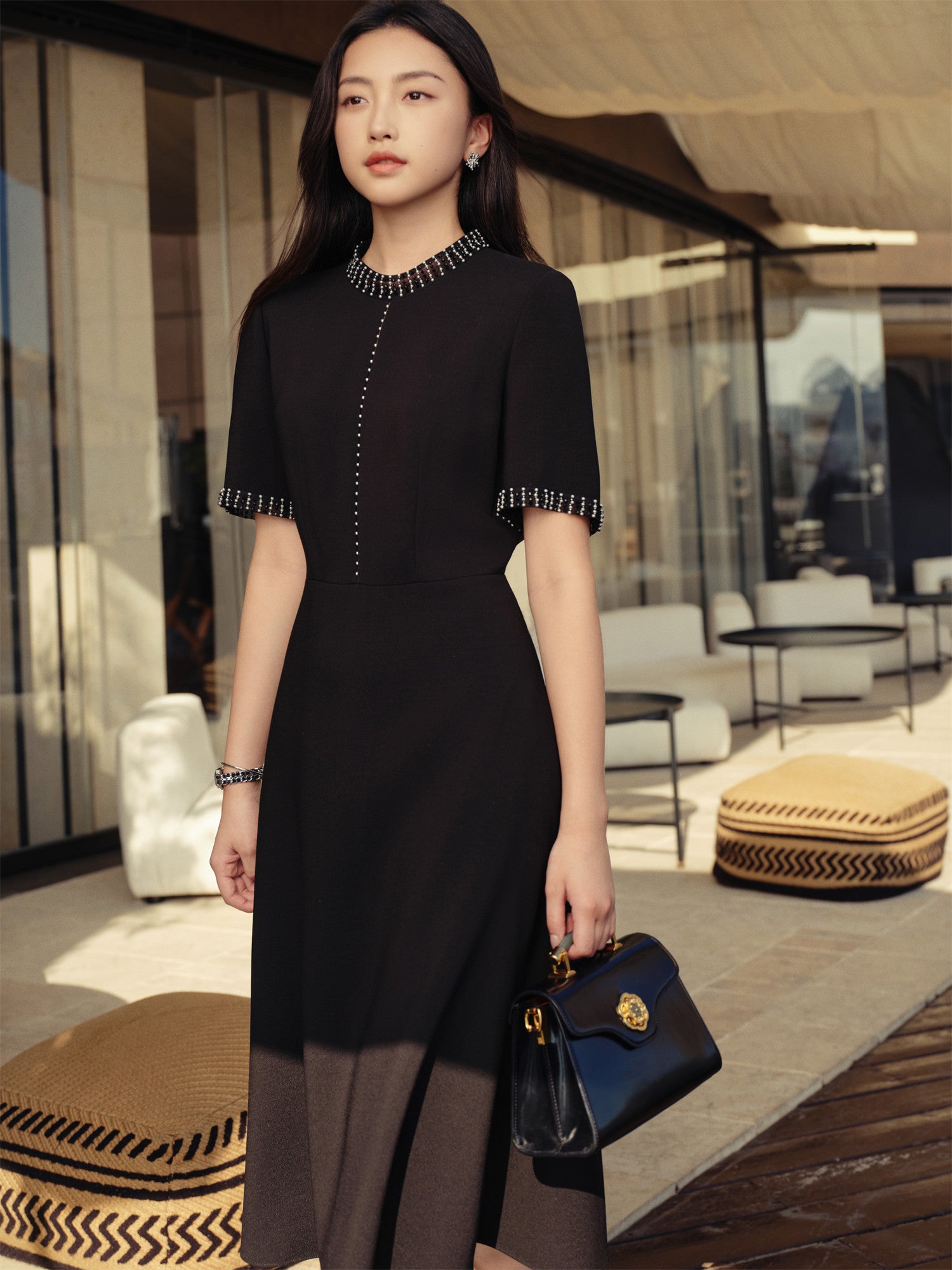 YAYING Waist-Fitted Dress EPKAW4612AH