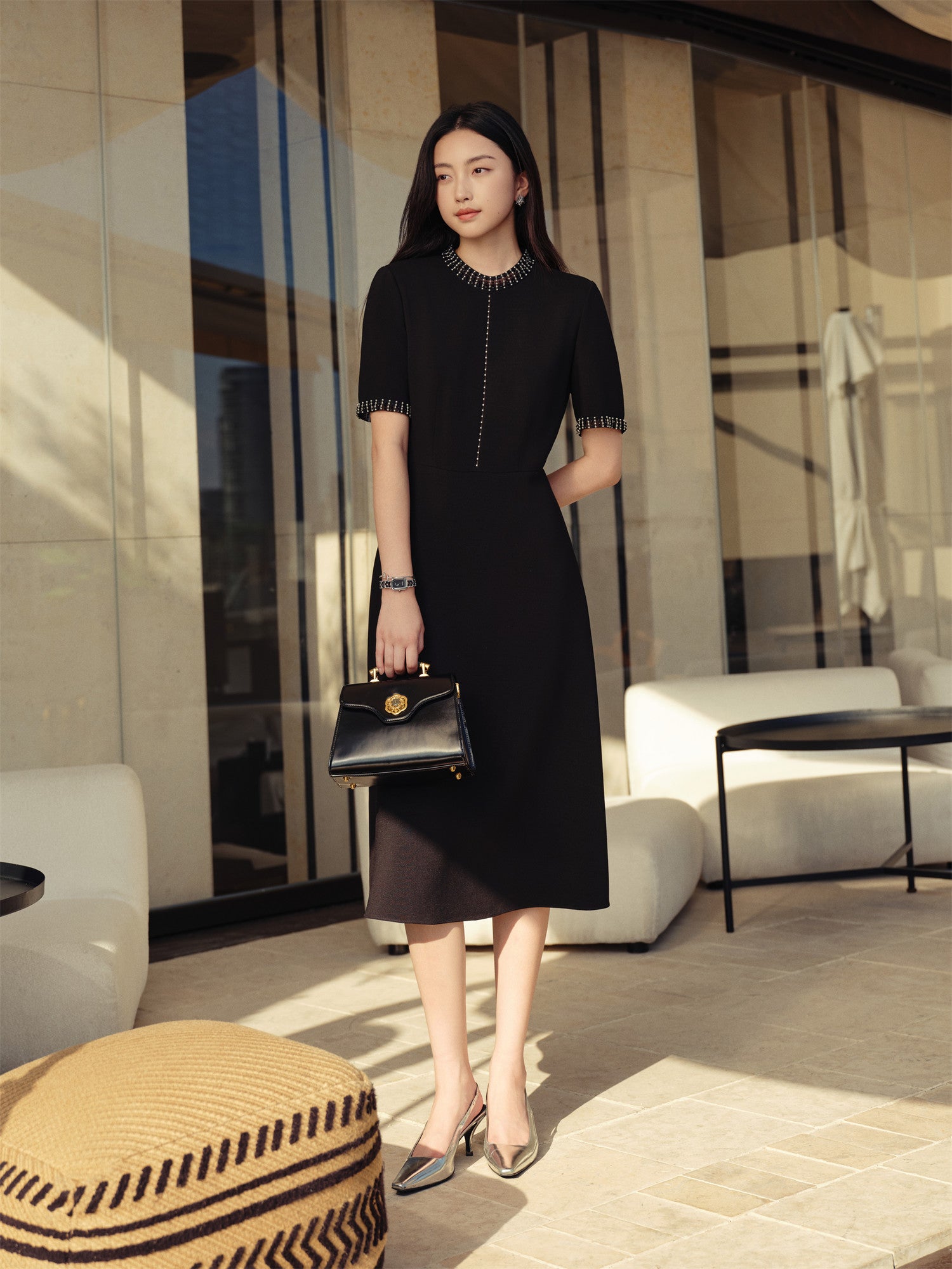 YAYING Waist-Fitted Dress EPKAW4612AH