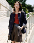 EP YAYING Loose-Fit Denim Jacket EGKADJ106AZ