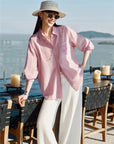 YAYING Mulberry Silk Lapel Shirt EPKAS2101AF