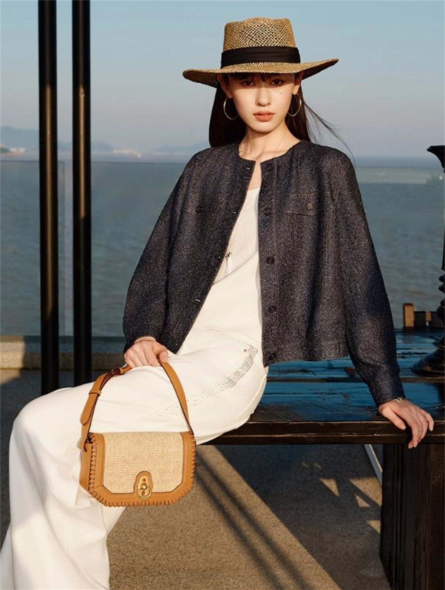 YAYING Faux Denim Jacket EPKAA1221AZ